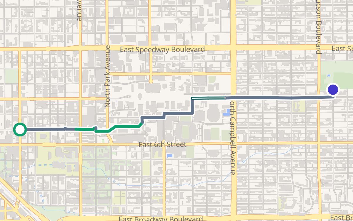 4th Avenue to Himmel Park on a map